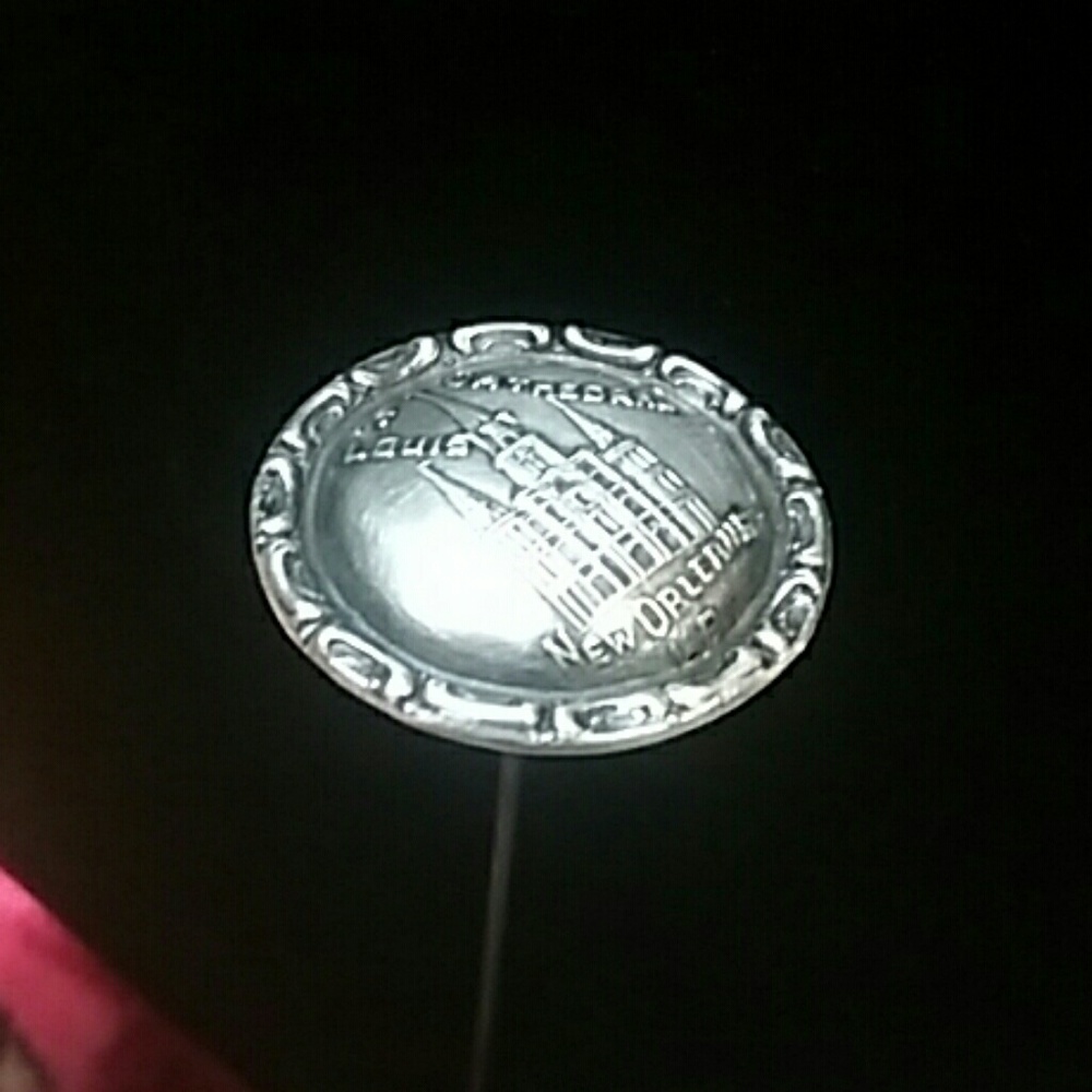 Antique New Orleans St Louis Cathedral hat pin